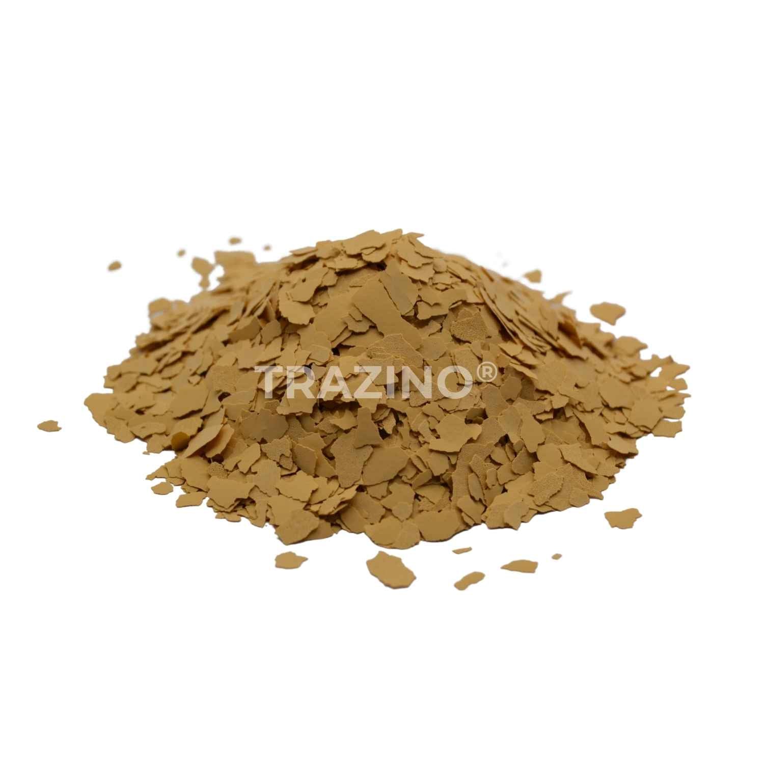 Trazino® Farbchips in Neugelb zum Einstreuen für Beschichtungen Trazino® Farbchips in Neugelb zum Einstreuen für Beschichtungen